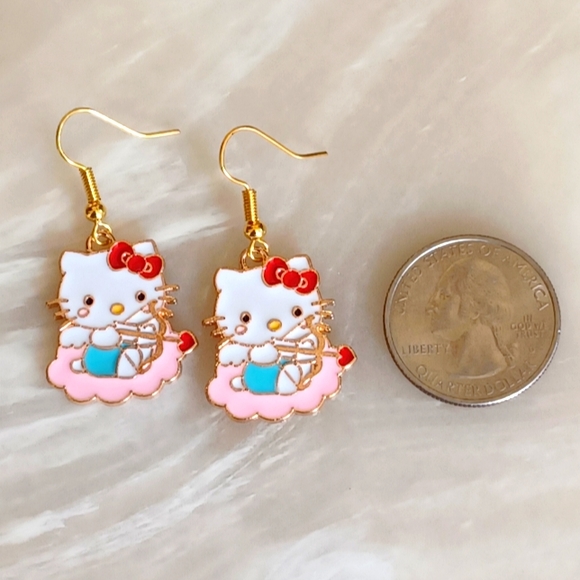 Sanrio Hello Kitty Cupid Handmade Earrings - Picture 4 of 4